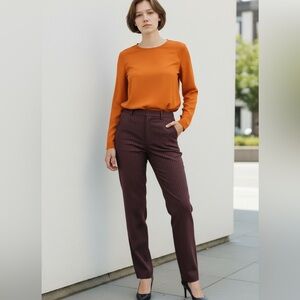 Renfrew Vintage Brown and Orange Pinstriped Pants